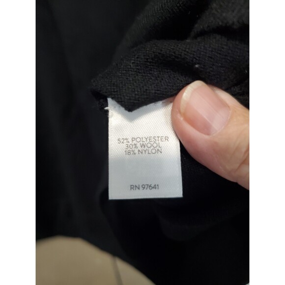 J Jill Black Wool Blend Long Sleeve Button-Up Cardigan Sweater Size XL NWT - Picture 6 of 7